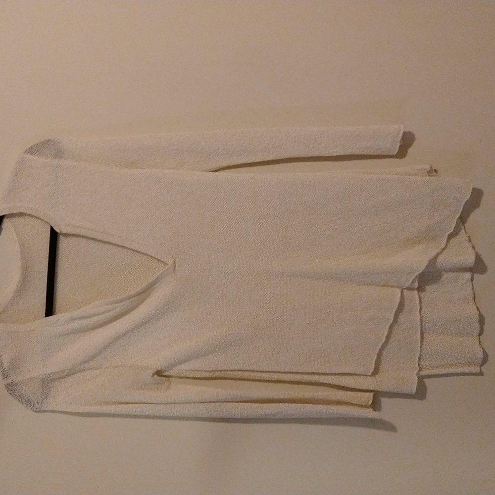 Cream color top asymmetrical